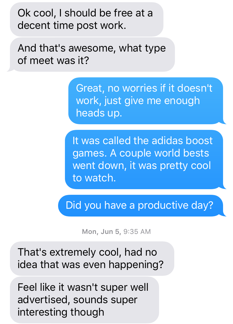 Conversation screenshot