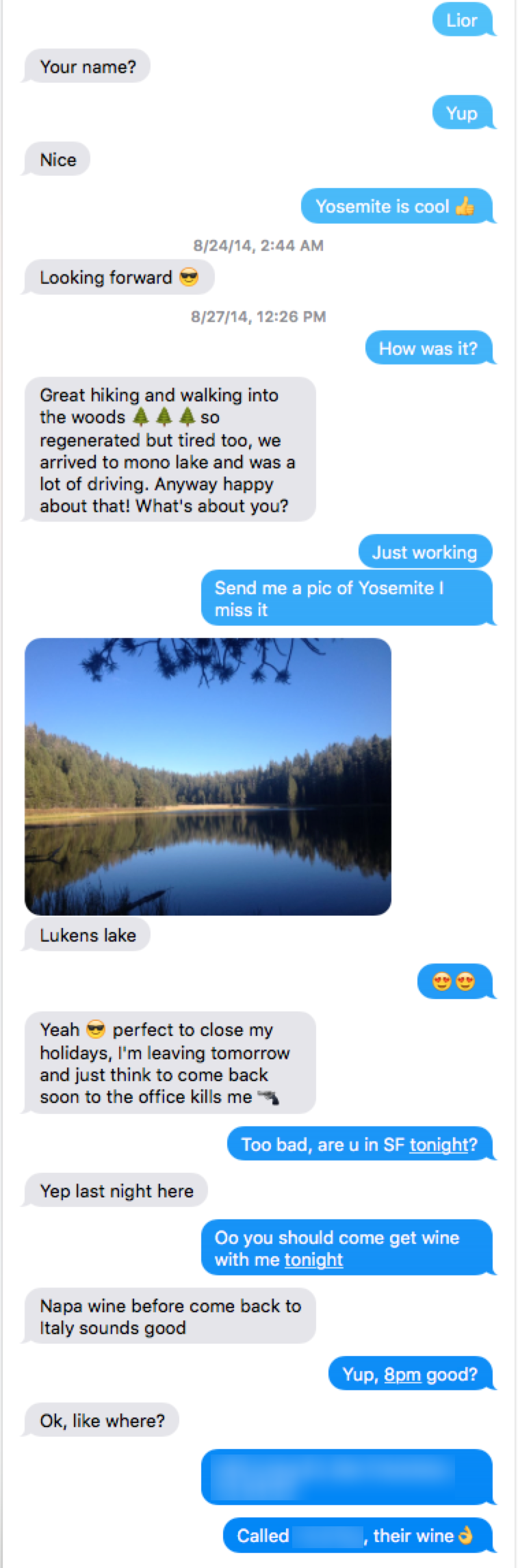 Conversation screenshot