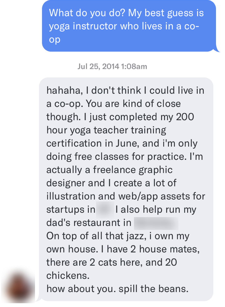 Conversation screenshot