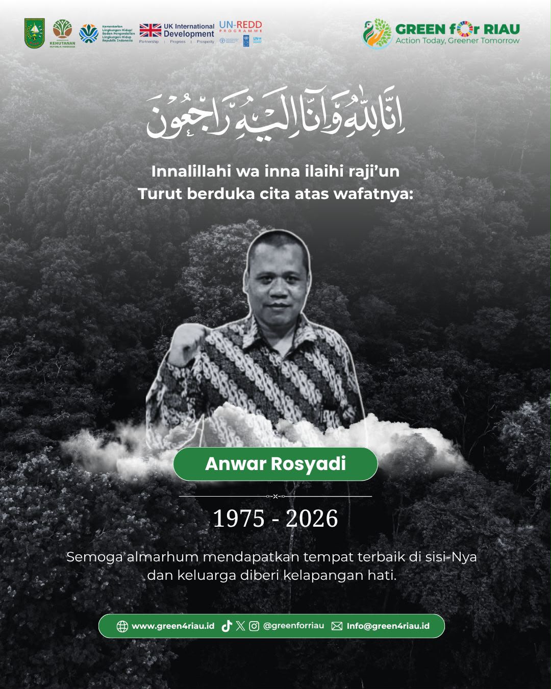 Ucapan Belasungkawa atas Wafatnya Bapak Anwar Rosyadi