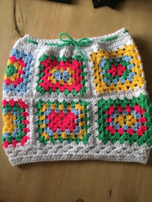 The New Granny Crochet Square Skirt