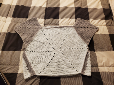 Over-sized Hexagonal Crop Top