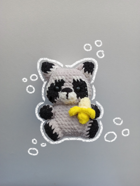 LittleMonkeyLoops's make photo for Sitting Chubby Raccoon