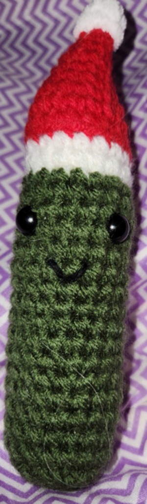 Crochet Pickle Ornament