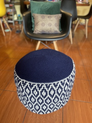 Granite Ridge Floor Pouf