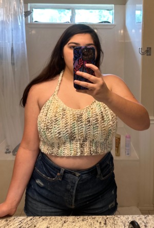 M0sshroom make for Seashore Bralette (Size 5 Yarn)