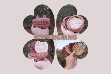 Cat face scrubbies set