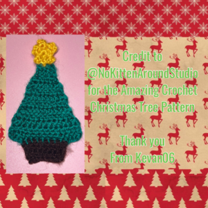 Crochet Christmas Tree Coaster