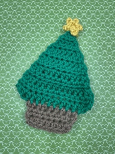 Crochet Christmas Tree Coaster