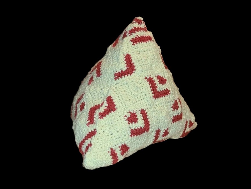 HookedByMarilyn's make photo for Mosaic Triangle Pillow