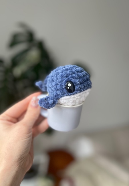 EsaMai's make photo for Baby Blue Whale Pattern