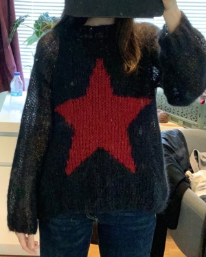 star knit jumper