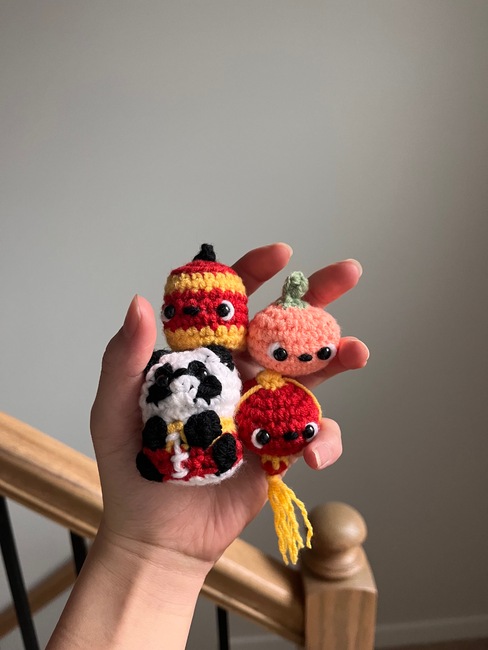 tiramisuhawthorne's make photo for 4-in-1 CNY Crochet Bundle - Panda and Friends