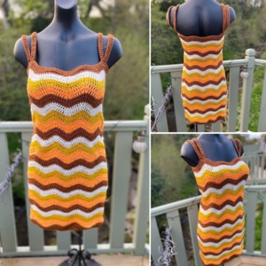 Ripple Crochet Dress