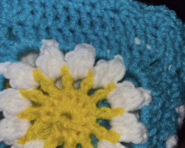 Sunflower Crochet Steering Wheel Cover -  UK