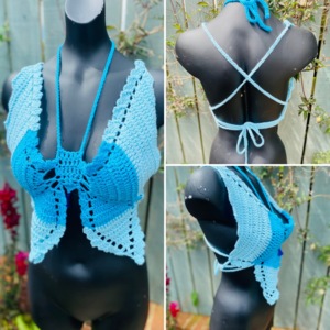 Butterfly Crochet Top: Crochet pattern