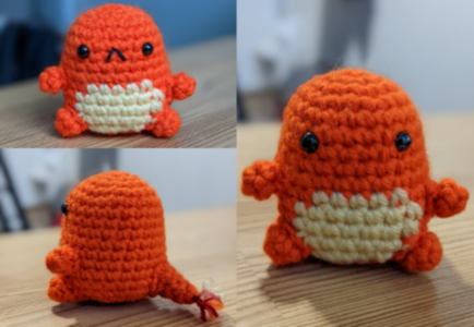 Chonkmander (Charmander) Amigurumi