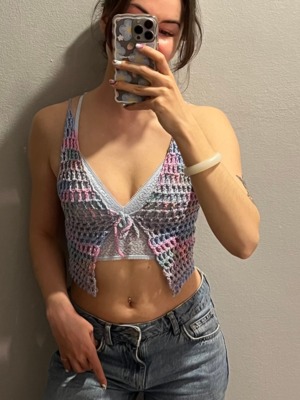 Crochet Mesh Top