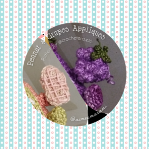 FREE Peanut and Grapes Appliques