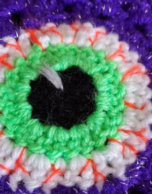 Halloween Eyeball Square