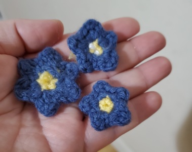 Crochet Forget-Me-Not Flower