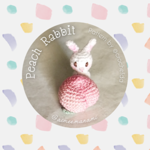 Peach Rabbit and Apple bear Pattern