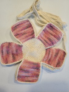 CROCHET FLOWER SHAPED BAG