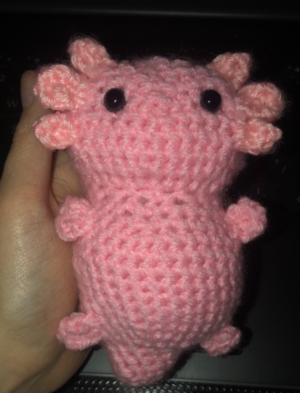 crochet axolotl