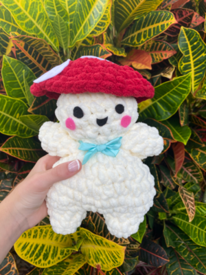 crochet mushroom boi