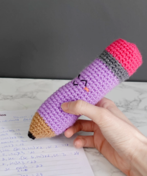 Mr. Write Amigurumi Pencil