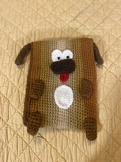 Crochet Pattern Pencil Case Puppy