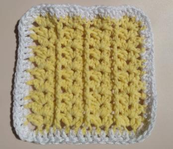 Stars and pillars dishcloth