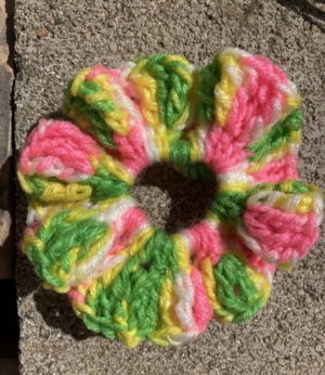 Scrunchy in bubblegum. Colors 