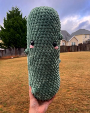 Jumbo pickle plush