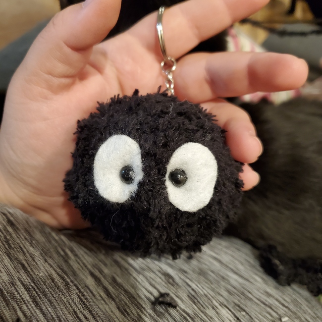 Susuwatari Soot Sprite Embroidery Hoop - jemibroidery's Ko-fi Shop - Ko-fi  ❤️ Where creators get support from fans through donations, memberships,  shop sales and more! The original 'Buy Me a Coffee' Page.