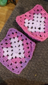 Granny Square Heart Beanie