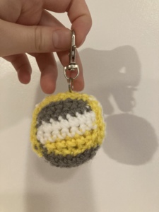 Volleyball stress ball and keychain