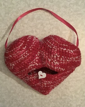 The most perfect heart plush purse