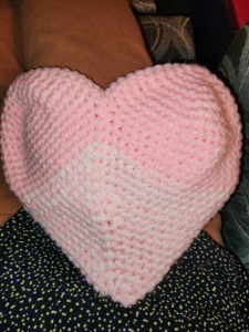 The most perfect heart plush purse