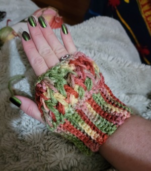 Birds of a Feather Fingerless Gloves