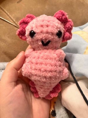 No-Sew Baby Axolotl