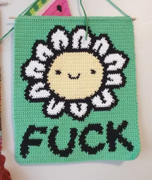 Expletive Flower Wall Hanging