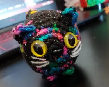 Amigurumi cat loaf