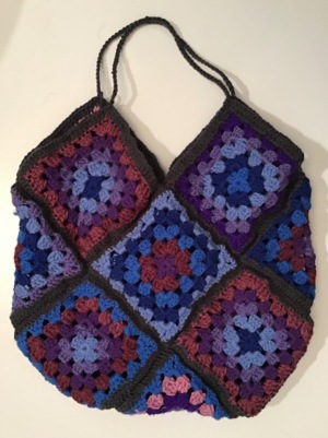 Granny square tote bag