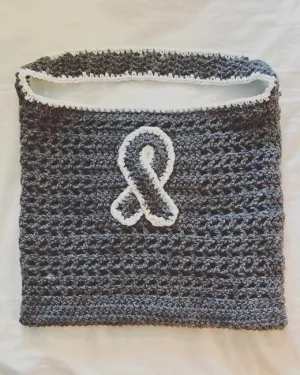 Cancer Awareness Ribbon Market Bag