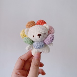 Crochet Pattern Sunflower Bear, Chubby Bear, Cute, Squishmallow, Plushie,  Soft Toy, Handmade, Kawaii, Flower, Amigurumi (Download Now) 