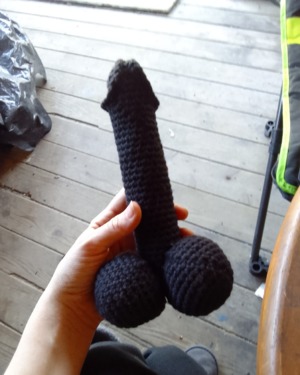 CROCHET PECKER (BODY AND BALLS)