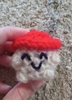 NEW Mini Crochet Kit, Mr. Mushroom Man