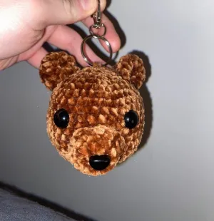 Teddy Bear Amigurumi Keychain