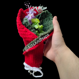 Bouquet Paper Wrapper: Crochet pattern